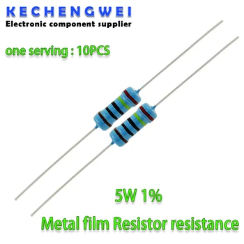 10ШТ 5 Вт 1% Сопротивление металлического пленочного резистора 0,1 R ~ 10 М 1 К 1.2 1.3 3.3 10 22 33 120 360 18 390 470 82 R K Ом 10 К 100 К 1 М