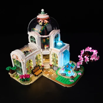 Комплект светодиодной подсветки для 41757 Игрушки для ботанического сада, модель здания, набор игрушек 
