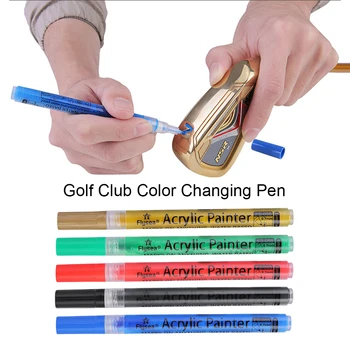 Ручка для изменения цвета, Акриловые чернила, Водонепроницаемое покрытие для клюшки для гольфа, Модные Портативные Легкие Аксессуары для тренировок