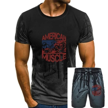 Мужская футболка AMERICAN MUSCLE Armwrestling Apparel! Женская футболка