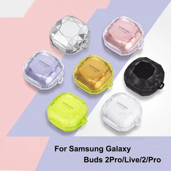 Прозрачный жесткий пластиковый чехол для Samsung Galaxy Buds 2 Pro Live Чехол для Galaxy buzz live 2pro чехол-накладка buzz2 Funda Capa