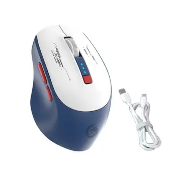 Беспроводная мышь Bluetooth с дисплеем питания, Однокнопочные мыши с отключением звука, Перезаряжаемая беспроводная мышь с отключением звука Type-C, Аксессуары для ноутбуков