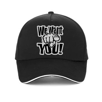 мы хотим, чтобы вы бейсболка с забавным принтом, Модная стильная кепка унисекс в стиле хип-хоп, готическая шляпа, регулируемые бейсболки gorras hombre