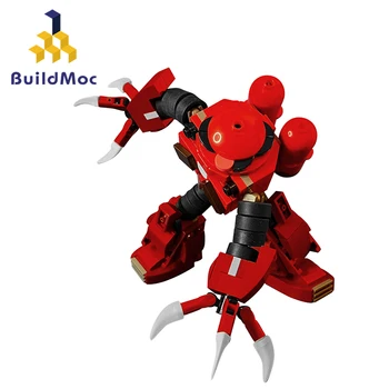 BuildMoc MSM-07S Z'Gok Робот Строительные Блоки Набор Mecha Commander Федеральные Солдаты Армейские Кирпичи DIY Игрушка Для Детей Подарок На День Рождения
