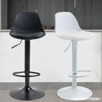 Qa52 современный минималистичный барный стул со спинкой, подъемный стул, барный стол и стул, табурет для стойки регистрации, домашний высокий барный стул, высокий барный стул