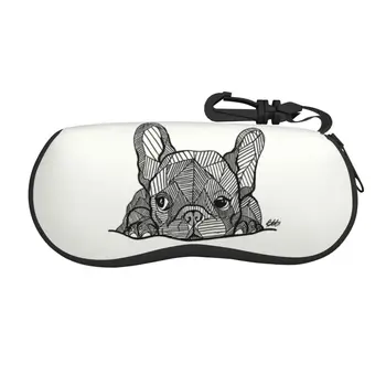 Оболочка для лица щенка французского Бульдога Защитные чехлы для очков Модный футляр для солнцезащитных очков Французская сумка для очков
