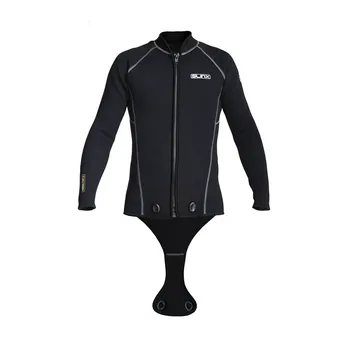 3 мм неопреновая куртка для дайвинга с завязками в промежности, толстый гидрокостюм с длинным рукавом, термокостюм с разрезом для серфинга и подводного плавания Для мужчин и женщин