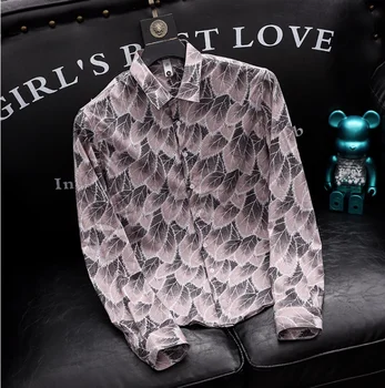 LS09123 Модные Мужские рубашки 2023 Взлетно-посадочной полосы Роскошный известный бренд Европейский Дизайн вечерние стиль Мужская Одежда