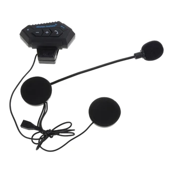 Интерком для мотоциклетного шлема, беспроводная гарнитура для питбайка, водонепроницаемый музыкальный интерфон F19A