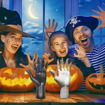 Руки скелета на Хэллоуин, Страшный Череп, Рука Призрака, форма из эпоксидной смолы, Рука готической ведьмы, Принадлежности для вечеринок, Домашний декор на Хэллоуин