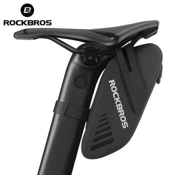 Официальная седельная сумка ROCKBROS емкостью 0,6 л, водонепроницаемая велосипедная задняя сумка, на которую можно повесить задние фонари, Велосипедная сумка MTB, аксессуары для велосипедов