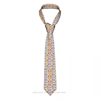 Классический мужской галстук из полиэстера с принтом в стиле поп-арт шириной 8 см, аксессуар для косплея и вечеринки.