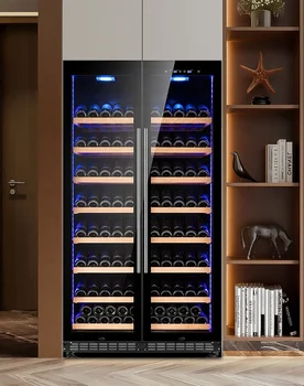 Горячая распродажа, Большой винный охладитель, охладитель для бутылок 381, двухдверный коммерческий холодильник