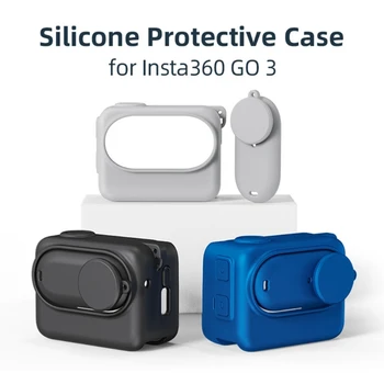 Пылезащитный силиконовый чехол для корпуса камеры Insta360Go3 с защитой объектива от царапин 45BA