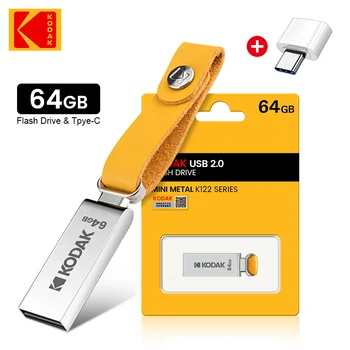 Оригинальный Металлический USB-накопитель KODAK K122 64GB Memory stick pen drive 64gb USB2.0 pendrive High Flash Disk U Disk memoria