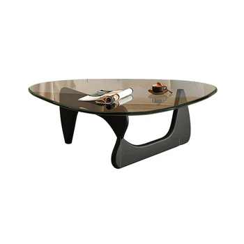 Современный стеклянный стол, офисный дизайн, Современный роскошный минималистичный стол, креативный мраморный стол, мебель для спален Basse De Salon