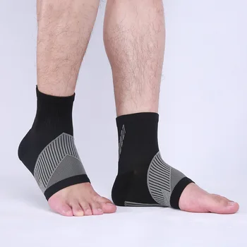 1 пара спортивных компрессионных носков для защиты голеностопного сустава, поддерживающих пятку, закрывающих рукава на лодыжках, комфортных носков для впитывания пота для мужчин и женщин