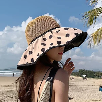 Черная резиновая солнцезащитная шляпа Женская летняя Складная солнцезащитная шляпа с широкими полями Рыбацкая шляпа с защитой от ультрафиолета Солнцезащитная шляпа