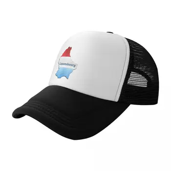 Блестящая гранжевая карта Люксембурга, бейсболка, дизайнерская шляпа, солнцезащитная кепка, новинка В шляпе, кепка на заказ, кепка Женская мужская