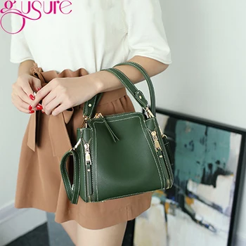 Винтажная сумка-мешок Gusure, роскошная дизайнерская женская сумка через плечо, индивидуальность, портативная маленькая сумочка большой емкости