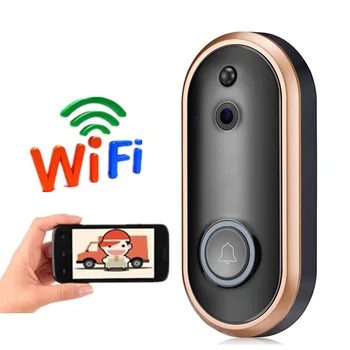 Умный беспроводной визуальный дверной звонок камера дверной домашний монитор мобильный телефон Интернет WIFI домофон дверной звонок