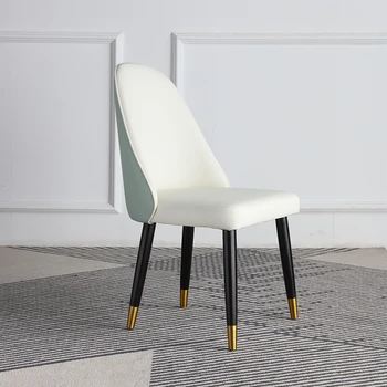Роскошные стулья для столовой Кожаные Дизайнерские Эргономичные Современные Обеденные стулья Портативная кухонная мебель Silla Comedor для дома