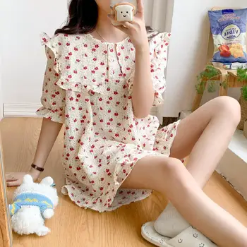Make han edition решетка привела прекрасную кукольную девочку в милую летнюю одежду шорты с коротким рукавом пижамы домашние взять