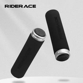 Сверхлегкие велосипедные ручки с пылезащитной пробкой, мягкая губка, противоскользящая амортизация, чехол для руля горного велосипеда, аксессуары для MTB