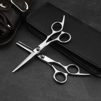 Филировочные ножницы для волос Тонкой работы Компактный размер Простое управление для детей Долговечные парикмахерские принадлежности