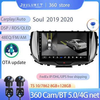 JIULUNET Smart Stereo Android Auto 360 Cam Radio для Kia Soul SK3 2019 2020 Мультимедийная навигация Carplay
