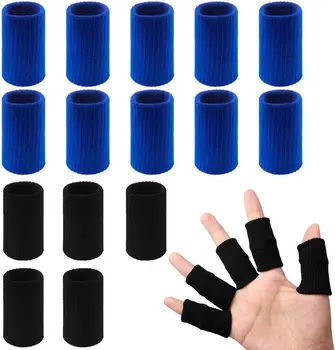 Защитные накладки для пальцев, 20 шт, эластичный бандаж для большого пальца универсального размера, поддерживающий протектор, снимающий компрессию пальцев.