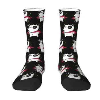 Носки для одежды с супербультерьером, мужские и женские теплые забавные носки для команды щенков с животными, новинка