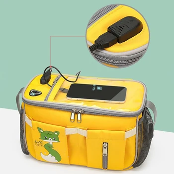 Органайзер для колясок с подстаканниками, большая емкость, сумка для хранения нескольких вещей, сумка для коляски для пикника на открытом воздухе