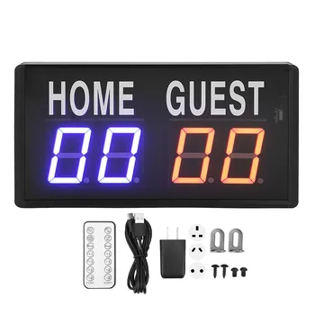 Электронное табло с дистанционным управлением из алюминиевого сплава, Цифровое настольное табло для баскетбола, волейбола 100-240 В