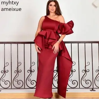 Горячее поступление Винтажных вечерних платьев большого красного размера плюс, длинное арабское платье из тафты в Дубае, вечерний халат для мусульман, формальный халат для вечеринки