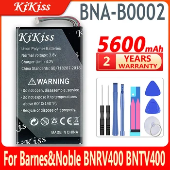 KiKiss 5600 мАч BNA-B0002 Аккумулятор для Электронной книги BARNES NOBLE NOOK BNRV400 BNTV400 NOOK HD 7 Аккумуляторов для Планшетов