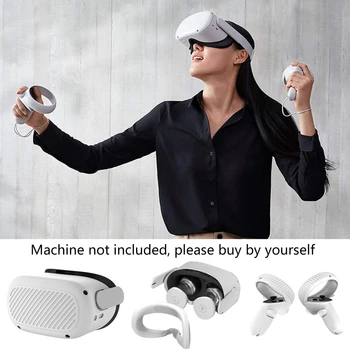 Накладка на рукоятку контроллера с лицевой панелью, защитный рукав для ручки, силиконовая накладка для лица для нового челнока Oculus Quest 2