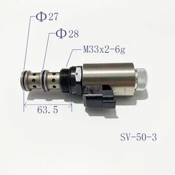 Двухпозиционный трехходовой гидравлический резьбовой вставной электромагнитный клапан SV-50-3/ SV-50-3A