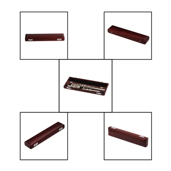 Высококачественный портативный футляр для флейты с 16 отверстиями, жесткий футляр из красного дерева, Пылезащитная сумка для флейты, Аксессуары для музыкальных инструментов