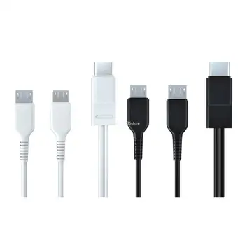Мультизарядный кабель Type-C до 2 зарядных кабелей Micro USB для смартфонов, планшетов, челнока