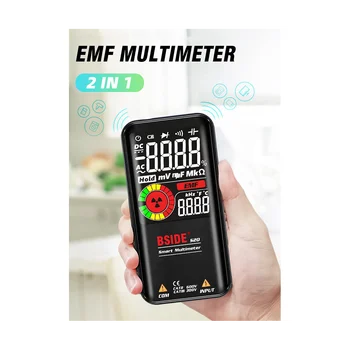 Мультиметр с цветным экраном BSIDE BSIDE 20 Интеллектуальная идентификация Обнаружение электромагнитного излучения