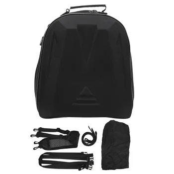 Задняя сумка для мотоцикла с быстросъемными пряжками, черная водонепроницаемая багажная сумка для мотоцикла с регулируемыми плечевыми ремнями для поездок на работу