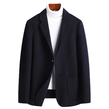 2023 Новый Стиль, весенний блейзер, мужской повседневный приталенный костюм, куртки с вышивкой, деловой бренд, мужской бренд, модная однотонная куртка Y13