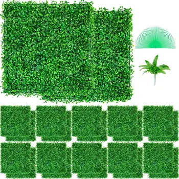 Панель из искусственного самшита, стеновые панели для живой изгороди из самшита UV 24шт 10 