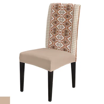 Абстрактный узор ручной росписи, эластичный чехол для стула, чехлы для кухонных обеденных стульев, чехлы для банкетных гостиничных эластичных кресел