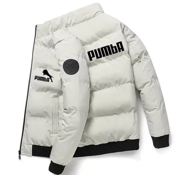 Хлопковое пальто 2023, осенне-зимнее Корейское издание, утолщенное и теплое пуховое хлопковое пальто, короткое хлопковое пальто для мужчин без воротника