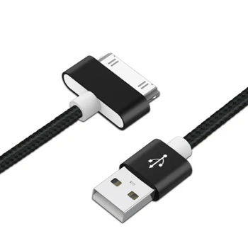 Кабель USB длиной 1 м и длиной 2 м Быстрая зарядка для iPhone 4 4s 3GS 3G iPad 1 2 3 iPod nano touch 30-контактный оригинальный адаптер зарядного устройства шнур синхронизации данных