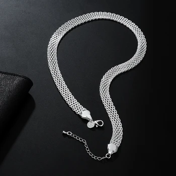 Красивые ожерелья-цепочки из стерлингового серебра 925 пробы для женщин, модные дизайнерские аксессуары для вечеринок, свадебные украшения, подарки