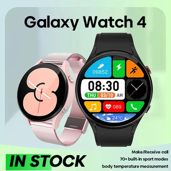 Новые мужские и женские смарт-часы Samsung Galaxy Watch 4 с полным сенсорным экраном IP68, водонепроницаемые умные часы с настраиваемой температурой тела