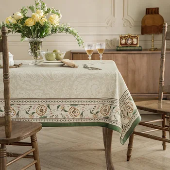 Французская столовая скатерть в винтажном стиле из пылезащитной ткани manteles de mesa прямоугольная